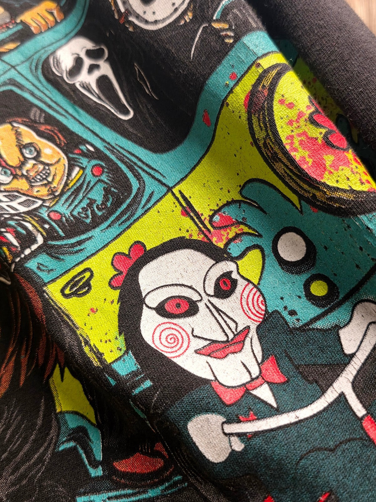 Slashers Horror Graphic T Shirt Black MX844