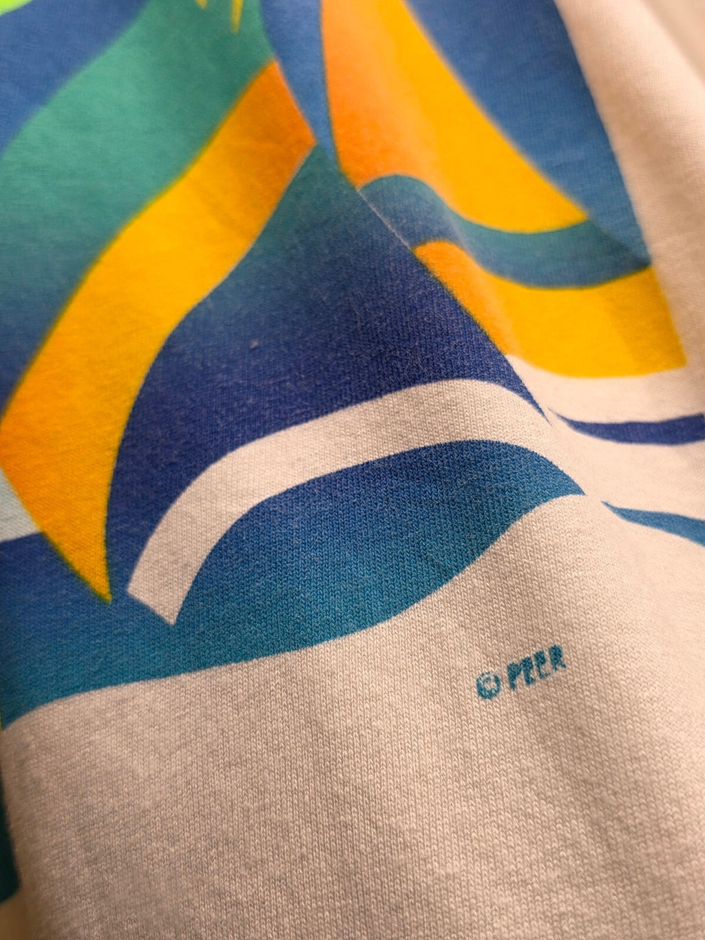 Ixtapa Palm Tree Graphic T Shirt White MX846