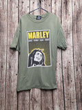 Zion Roots Bob Marley T Shirt Olive MX849