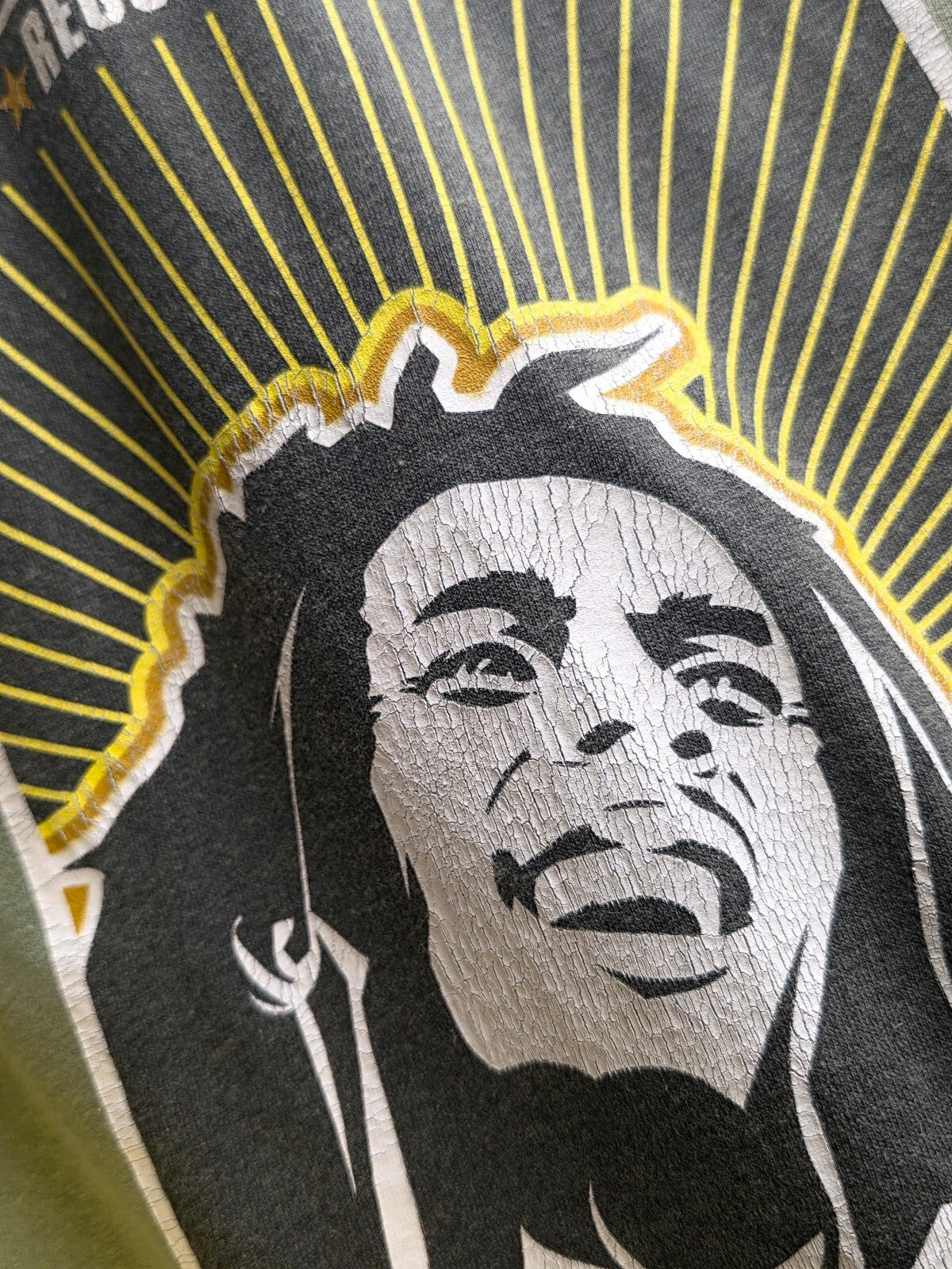Zion Roots Bob Marley T Shirt Olive MX849