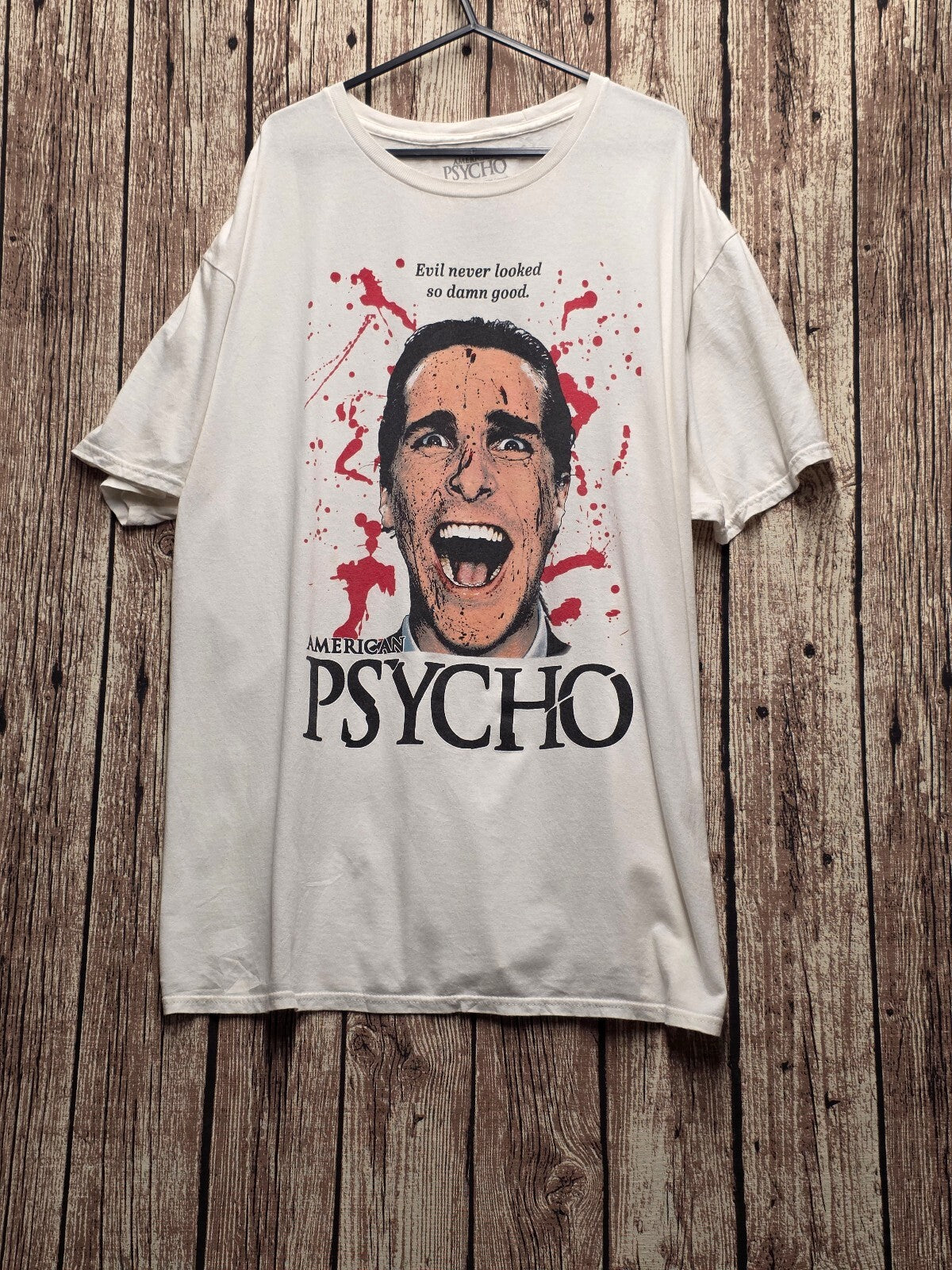 American Psycho Film Graphic T Shirt Cream XXL MX858