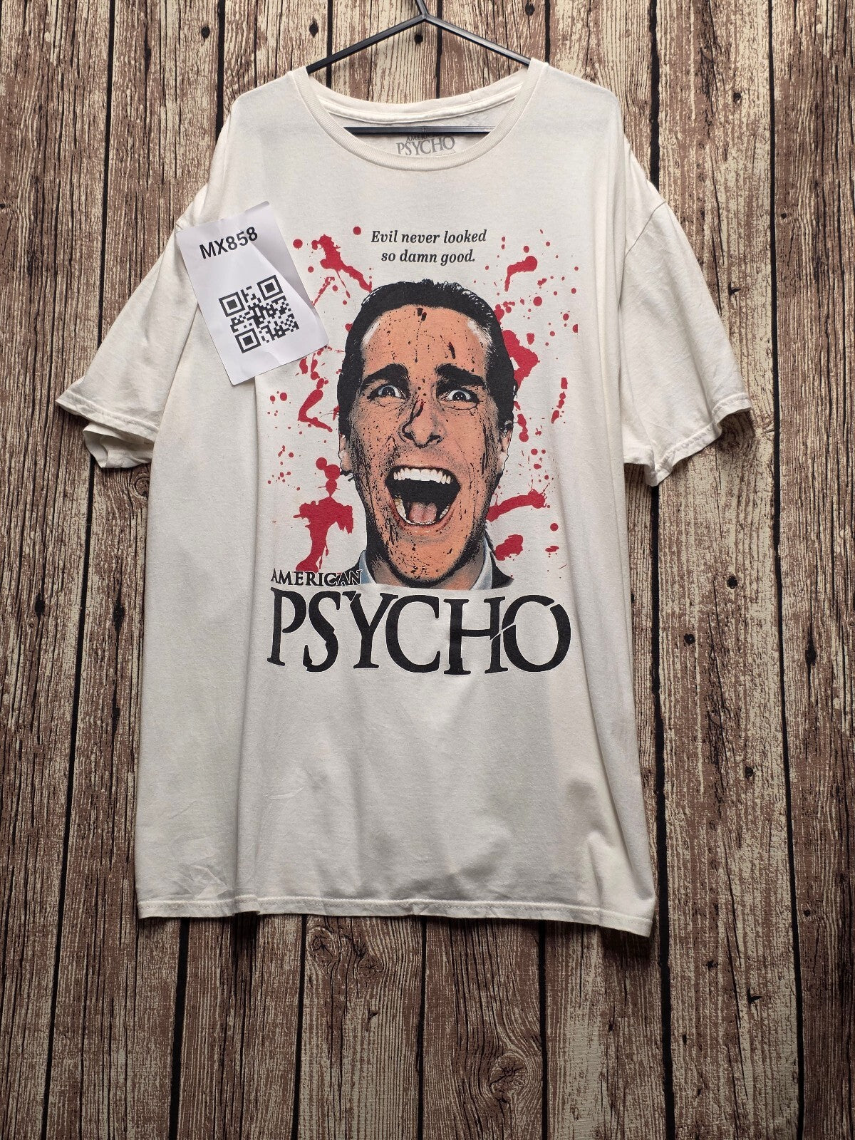 American Psycho Film Graphic T Shirt Cream XXL MX858