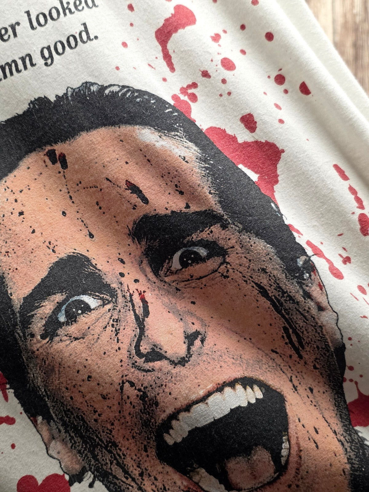 American Psycho Film Graphic T Shirt Cream XXL MX858