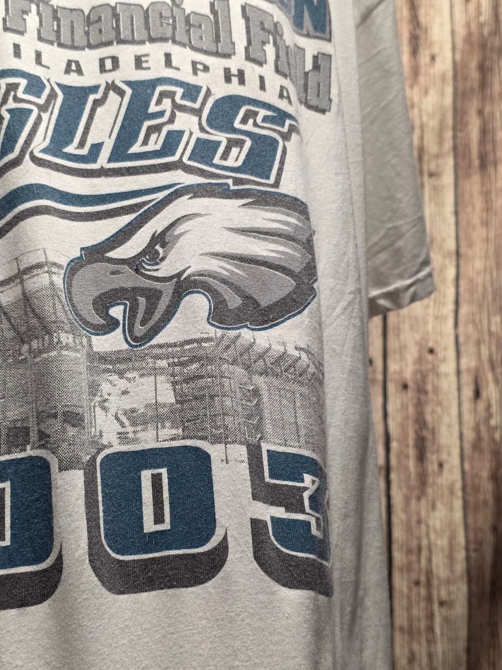 Philadelphia Eagles 2003 Inaugural Season T Shirt White MX861