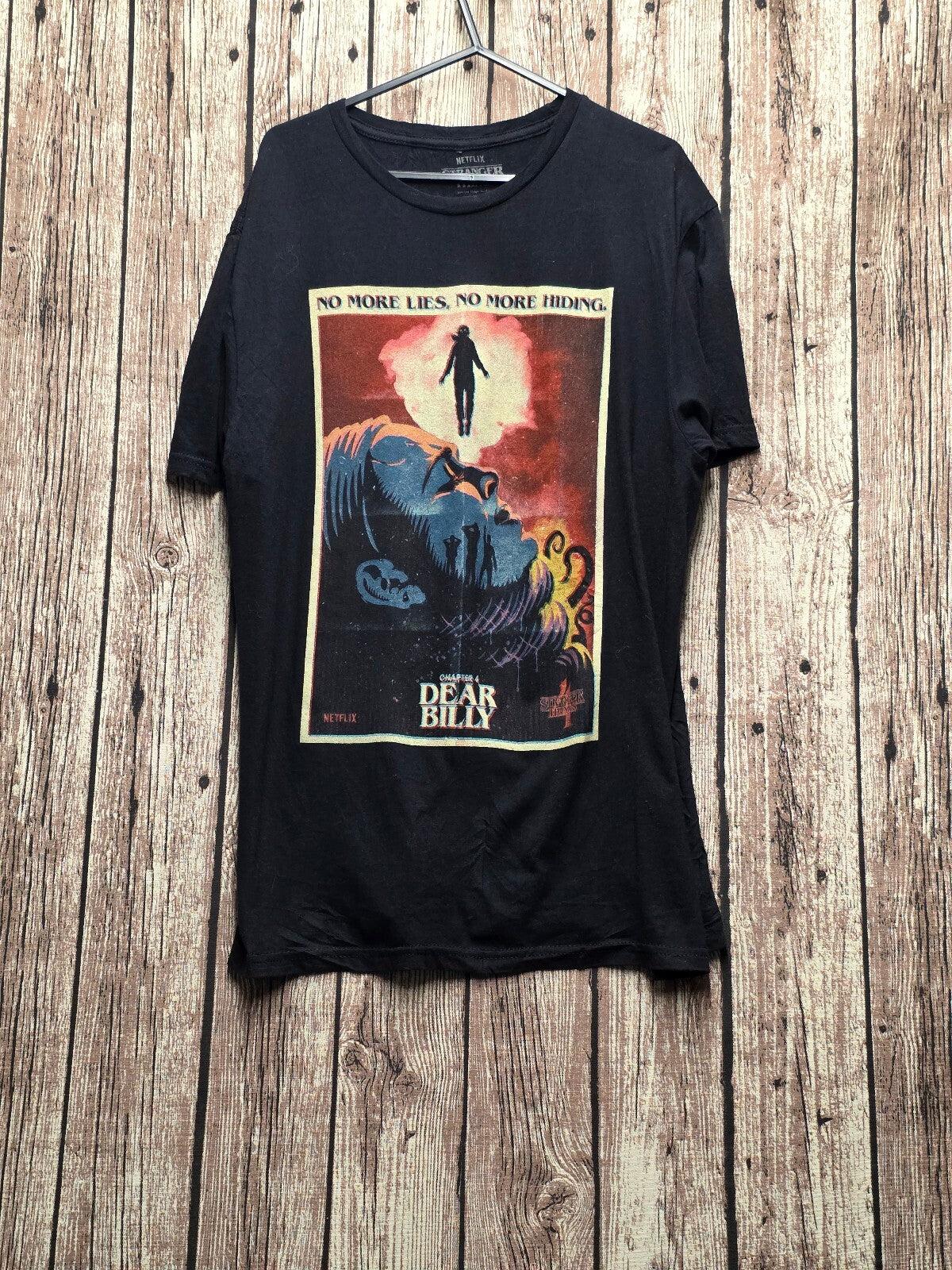 Stranger Things Dear Billy Poster Graphic T Shirt Black MX866