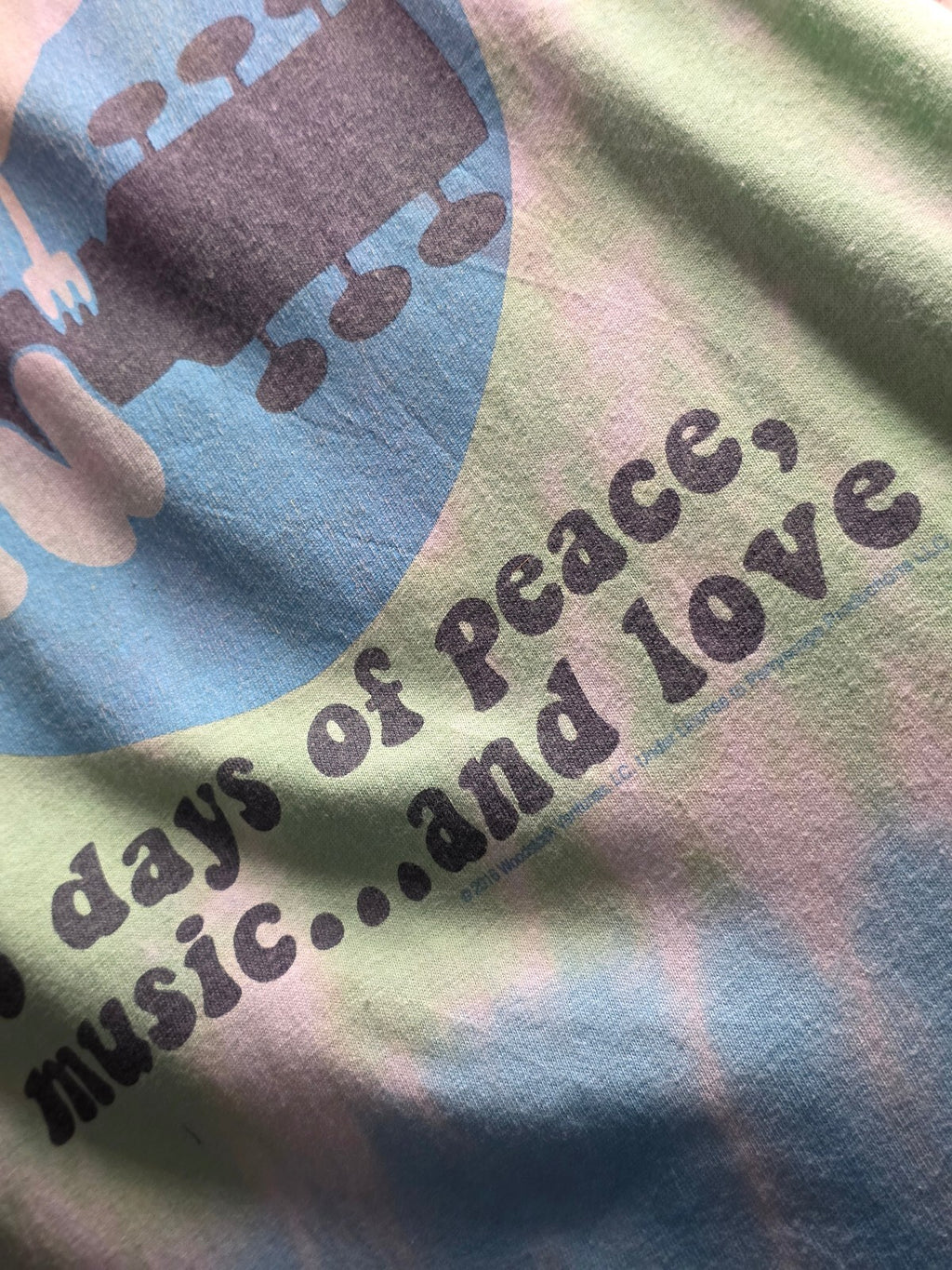 Woodstock 3 Days of Peace Tie Dye T Shirt MX869