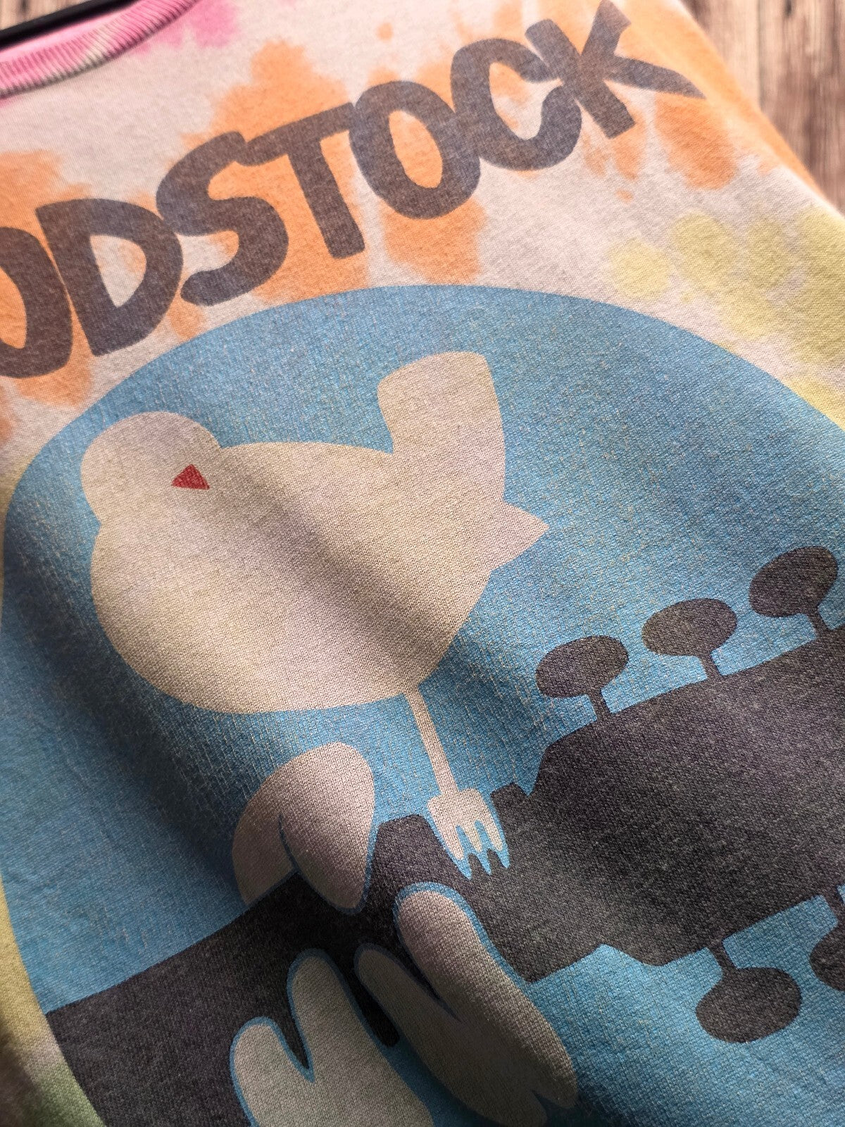 Woodstock 3 Days of Peace Tie Dye T Shirt MX869