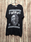 Maori Haka Graphic T Shirt Black MX875