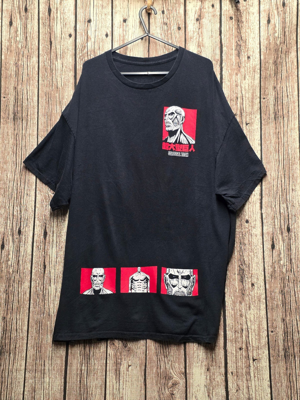 Attack on Titan Colossal Titan Graphic T Shirt Black MX889