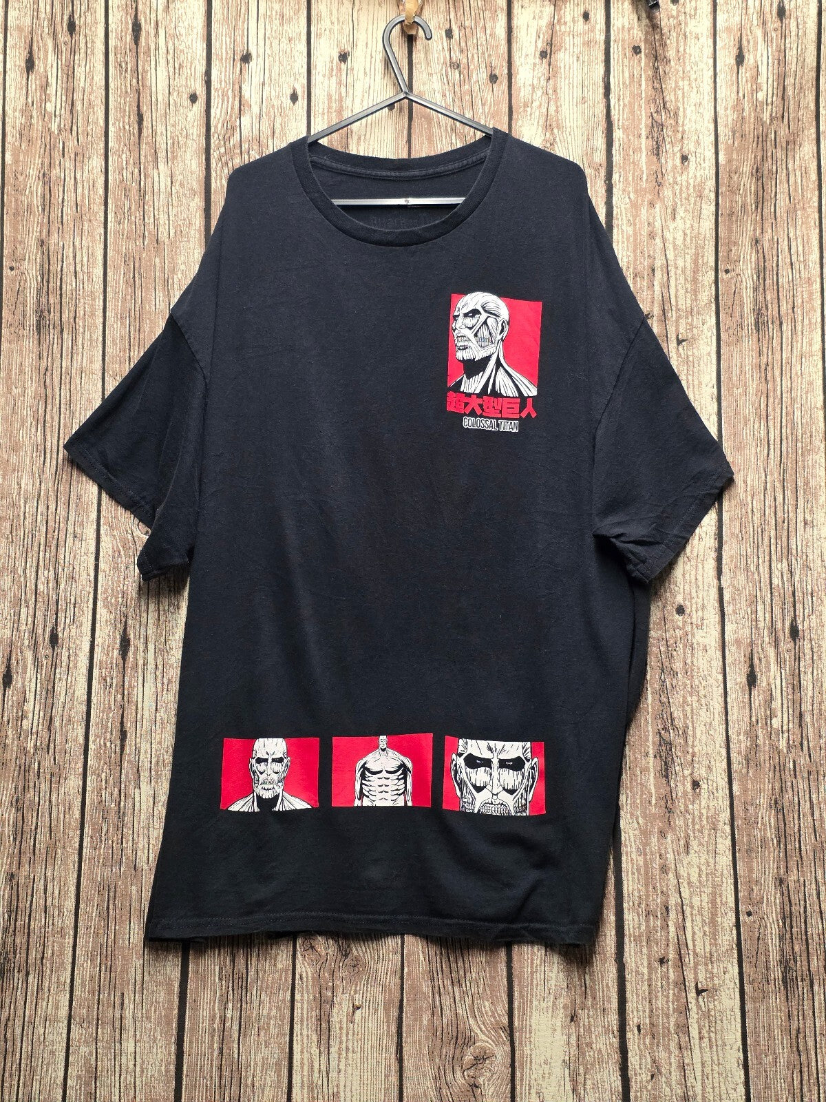 Attack on Titan Colossal Titan Graphic T Shirt Black MX889