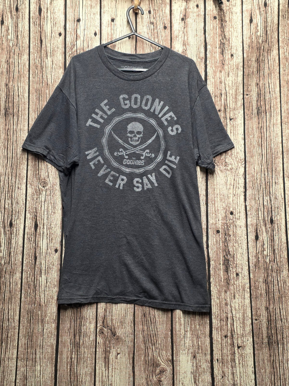 The Goonies Never Say Die Graphic T Shirt Charcoal MX890