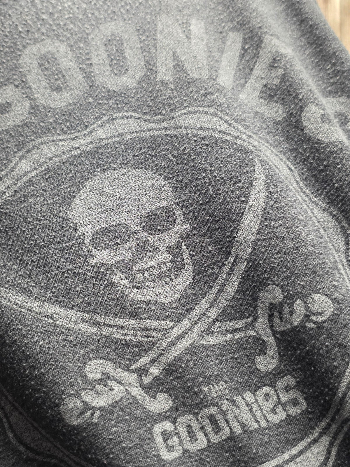 The Goonies Never Say Die Graphic T Shirt Charcoal MX890