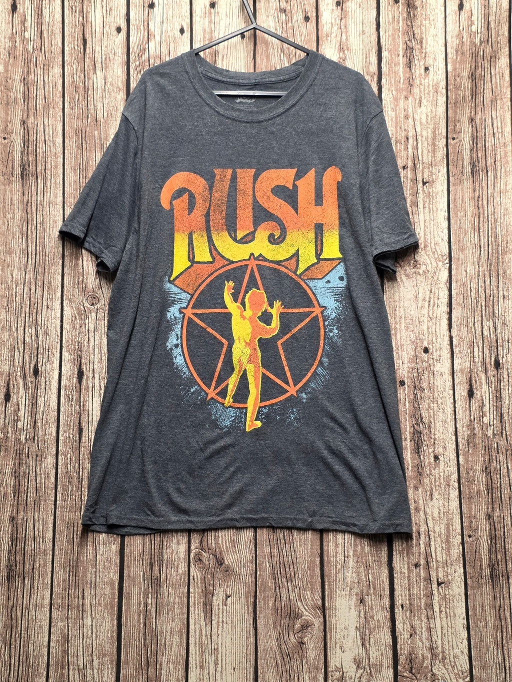 Rush Starman Graphic T Shirt Charcoal MX893