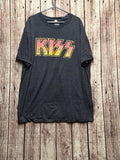 KISS Logo Graphic T Shirt Charcoal MX894