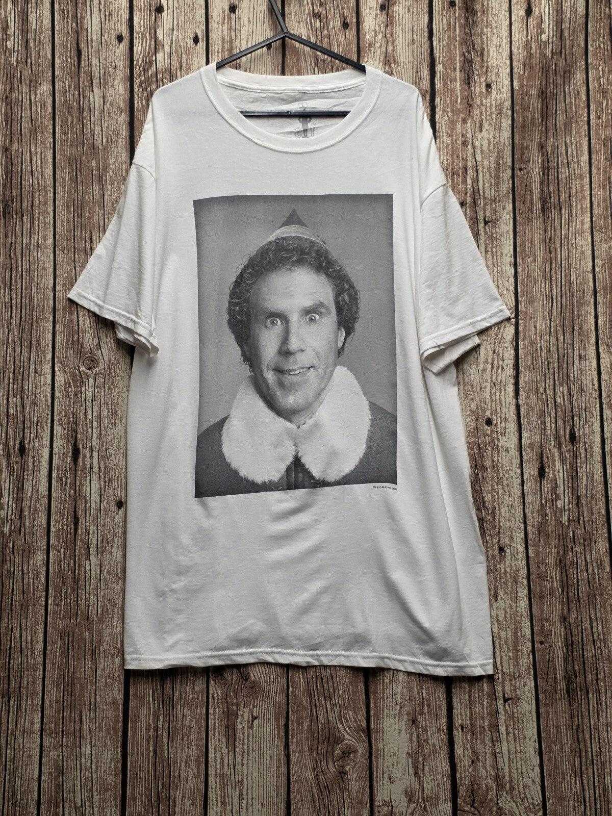 Elf Buddy Photo Graphic T Shirt White MX895