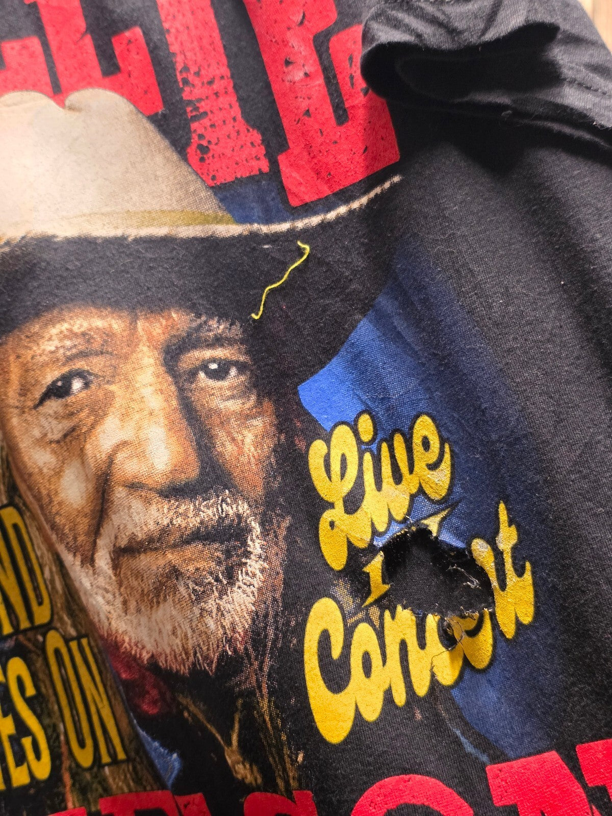 Willie Nelson 90th Birthday Tour T Shirt Black MX900