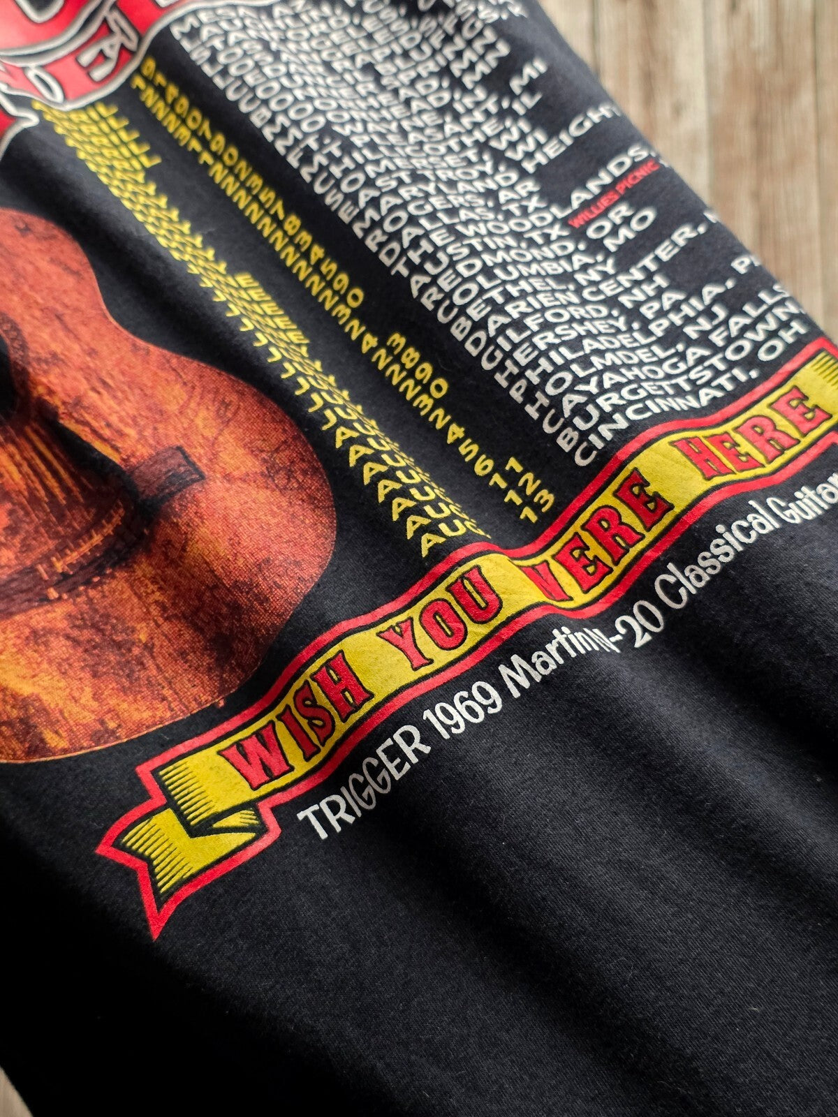 Willie Nelson 90th Birthday Tour T Shirt Black MX900