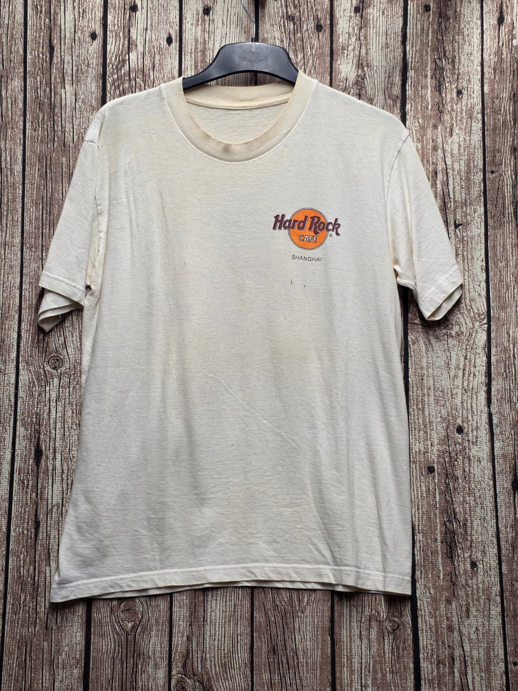 Hard Rock Cafe Shanghai Graphic T Shirt Cream BSCL4