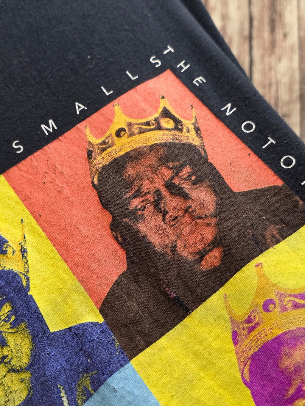 Notorious B.I.G. Crown Graphic T Shirt Black BSCL17
