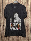 Poetic Justice Tupac Graphic T Shirt Charcoal M BSCL18