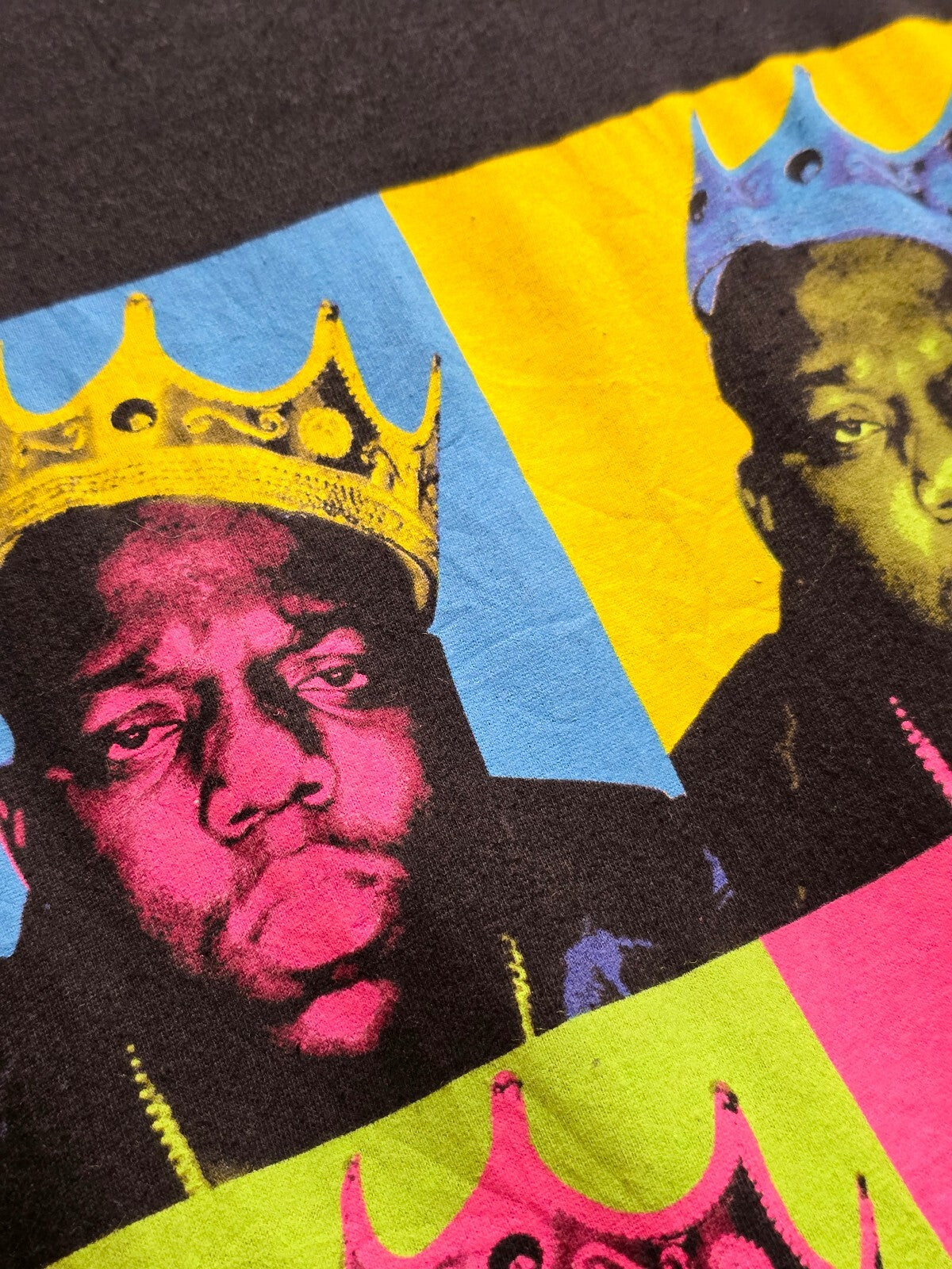 Notorious B.I.G. Crown Graphic T Shirt Black BSCL32