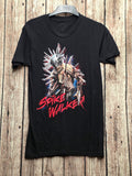 Spike Walker Graphic T Shirt Black Size M BSCL36