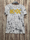 AC DC Graphic T Shirt Grey Splatter S/CH BSCL38