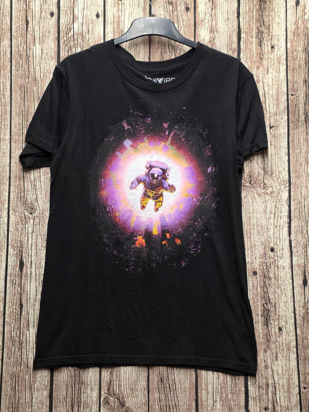 Univibe Astronaut Graphic T Shirt Black S BSCL39