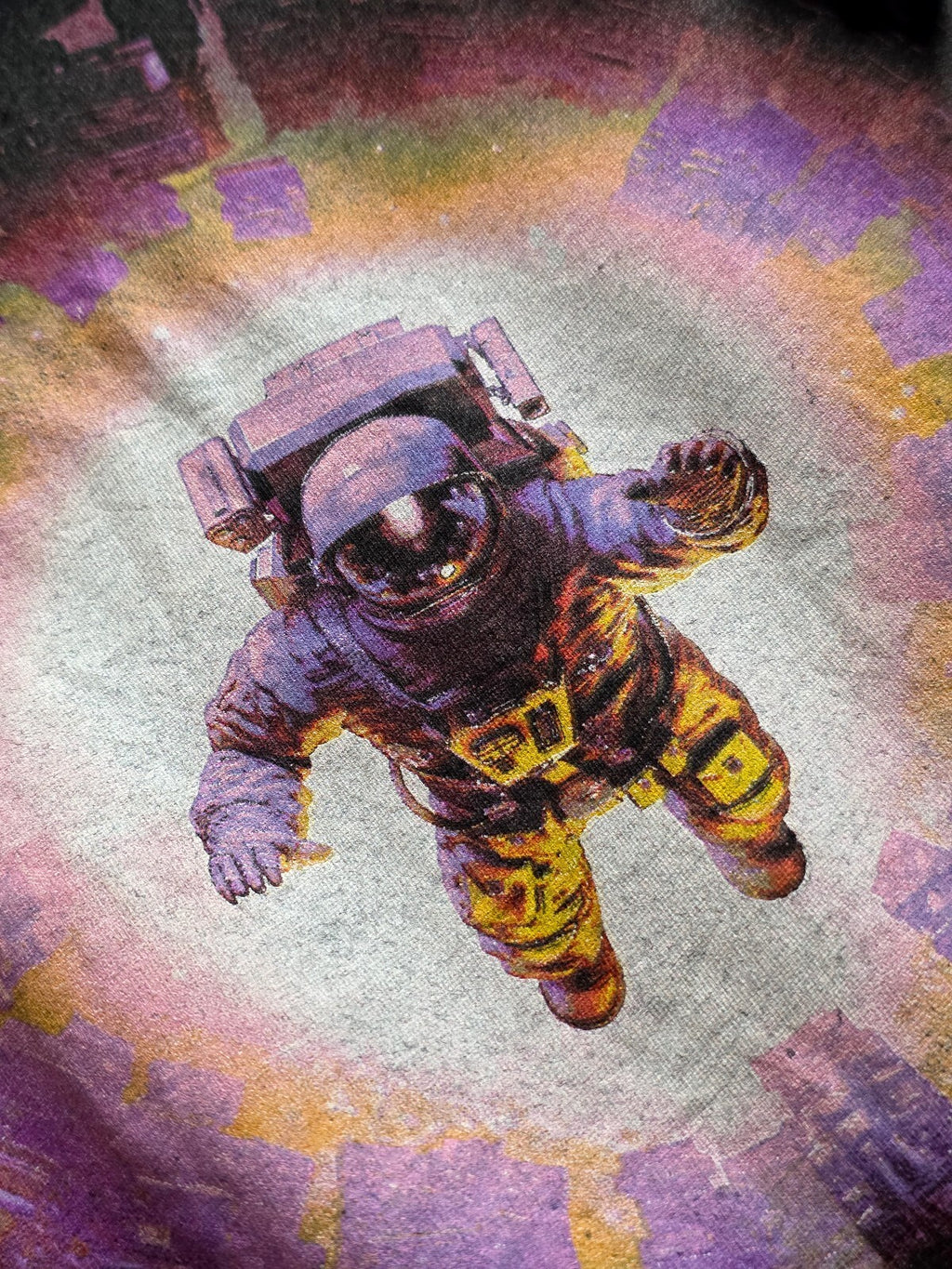 Univibe Astronaut Graphic T Shirt Black S BSCL39