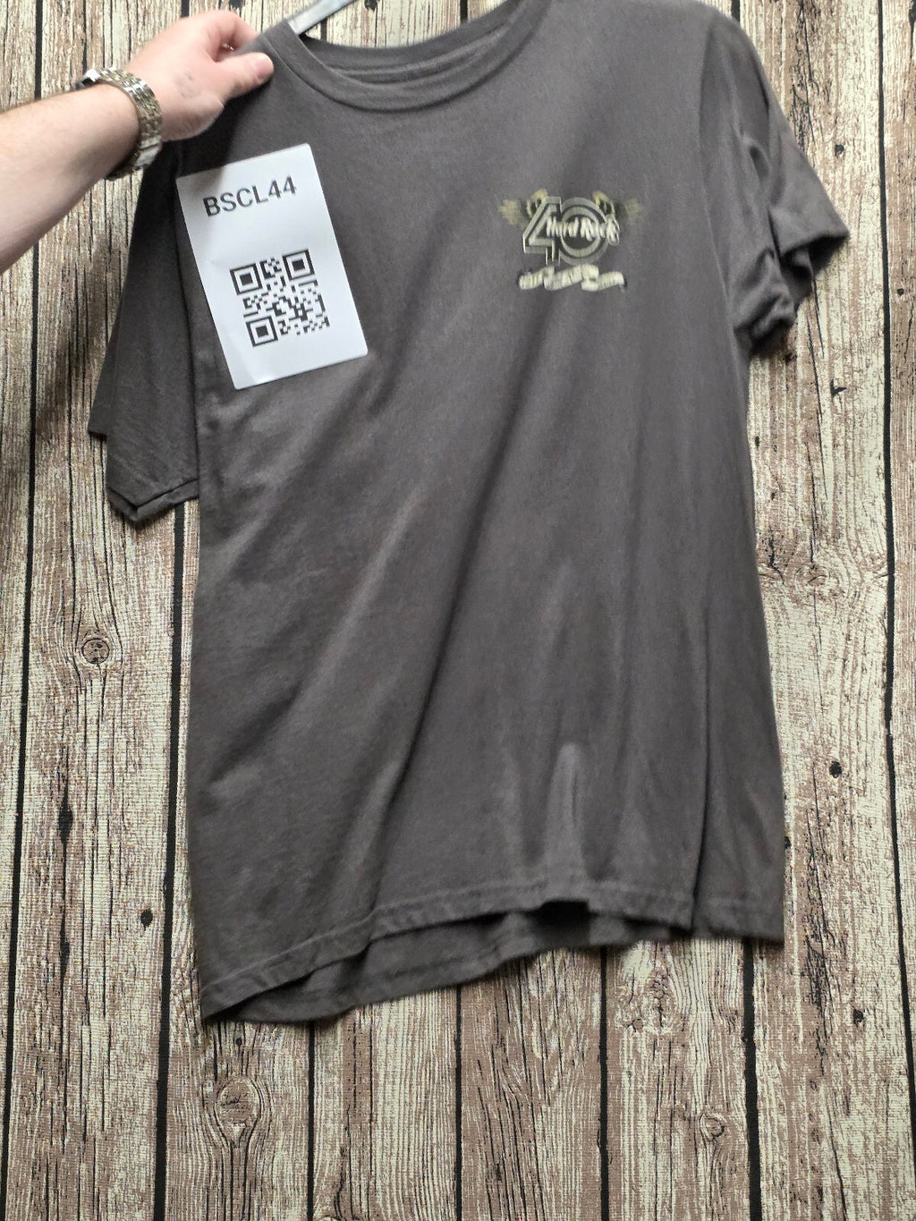 Hard Rock 30th Anniversary Las Vegas T Shirt Grey BSCL44