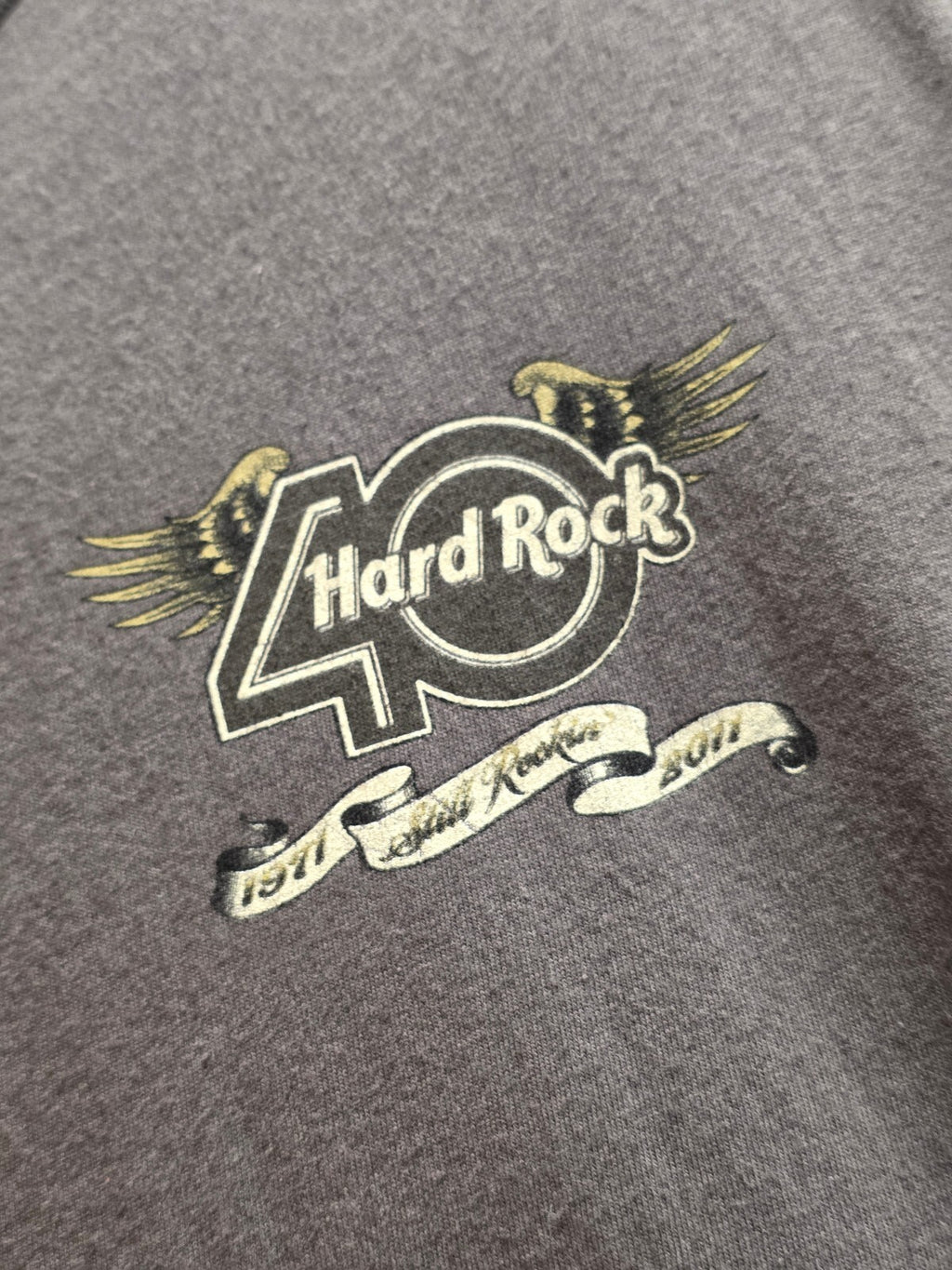 Hard Rock 30th Anniversary Las Vegas T Shirt Grey BSCL44