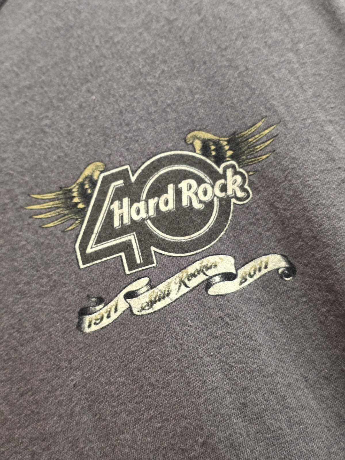 Hard Rock 30th Anniversary Las Vegas T Shirt Grey BSCL44