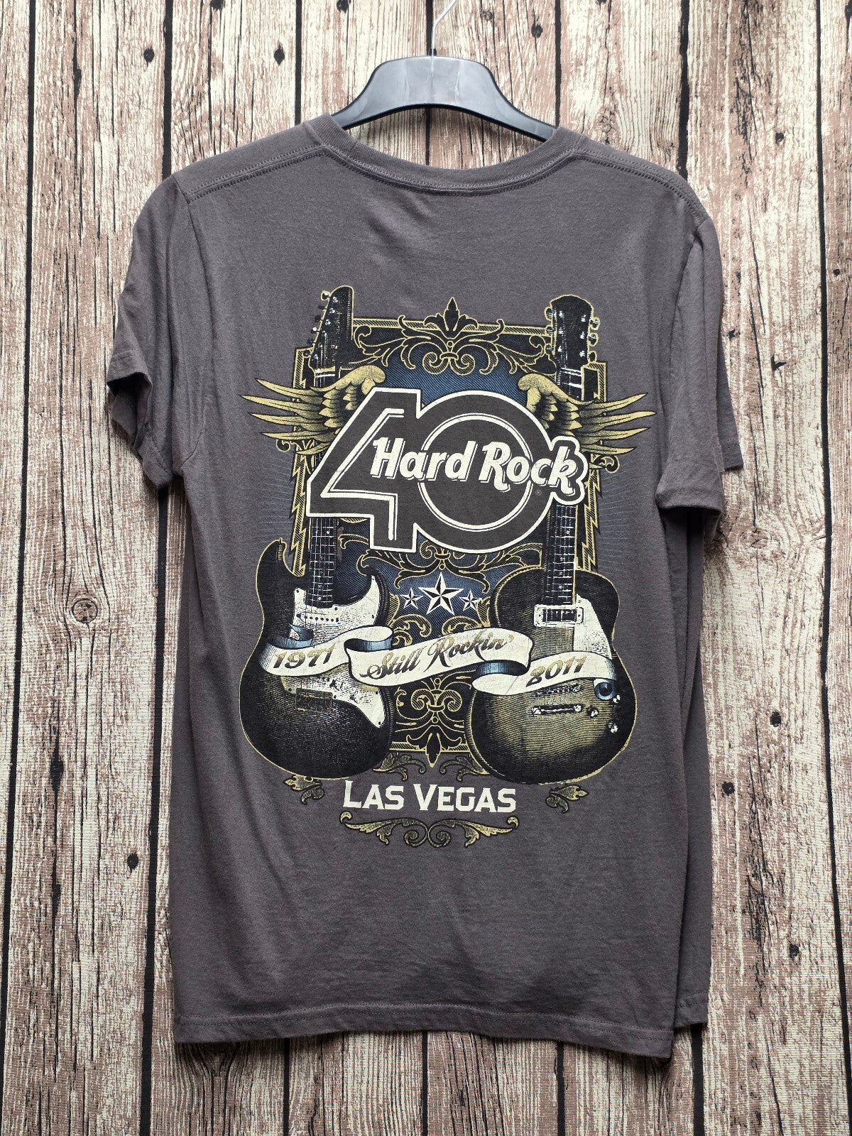 Hard Rock 30th Anniversary Las Vegas T Shirt Grey BSCL44