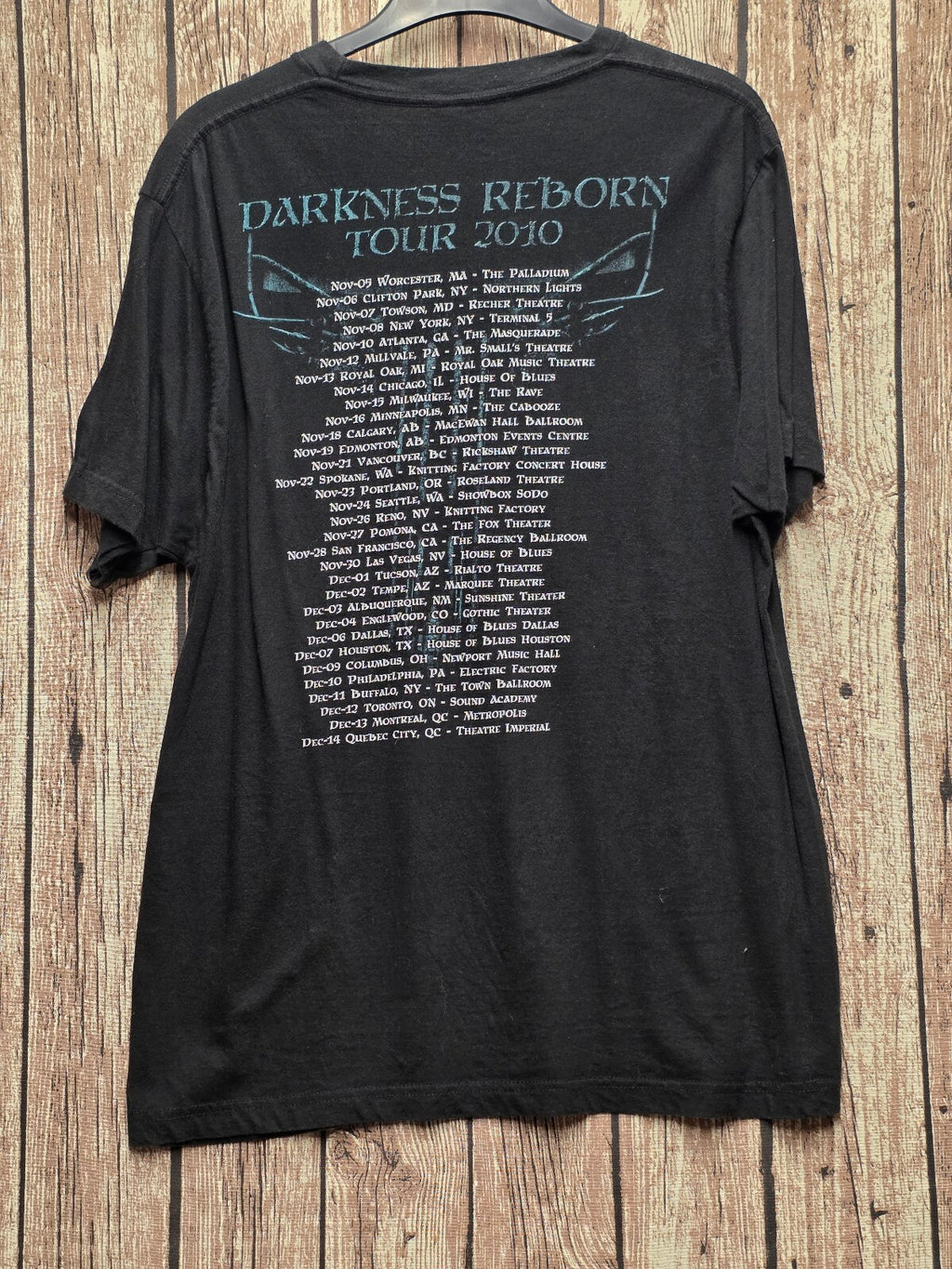 Dimmu Borgir Darkness Reborn Tour T Shirt Black BSC L47