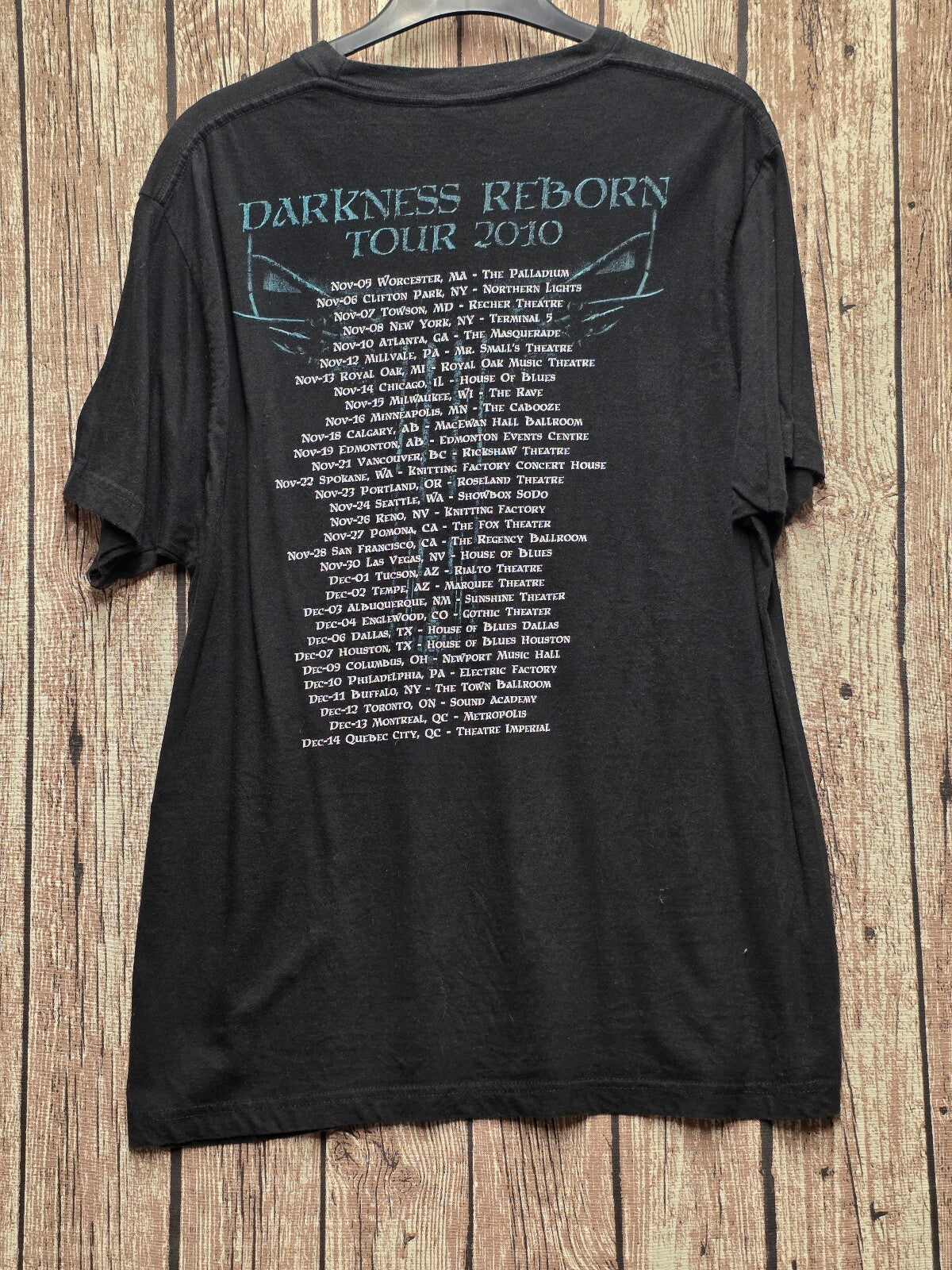 Dimmu Borgir Darkness Reborn Tour T Shirt Black BSC L47