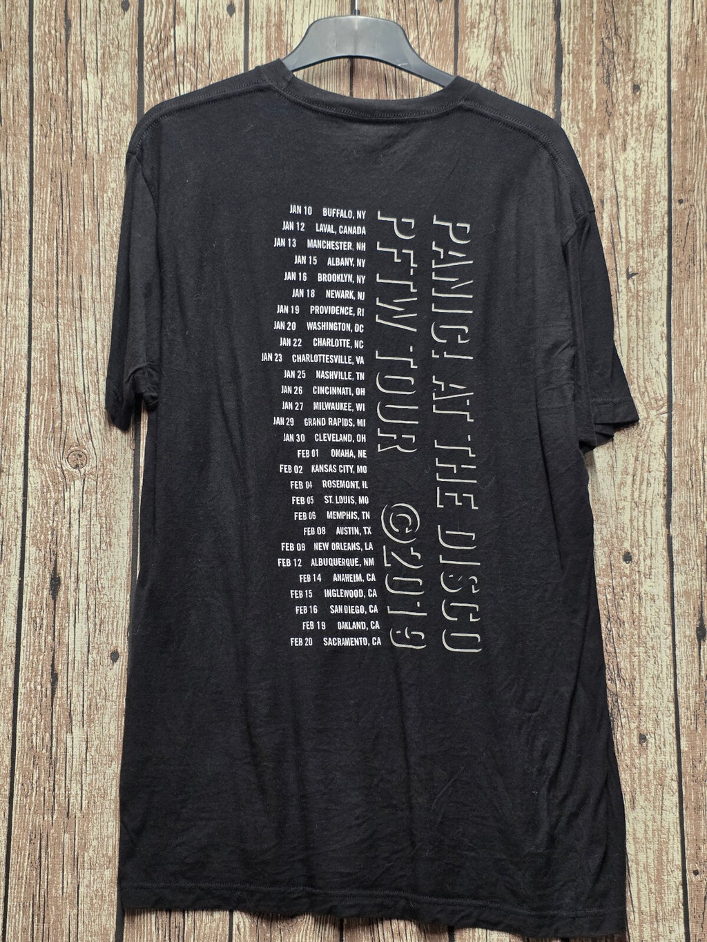 Pray for the Wicked Tour T Shirt Black BSC L62