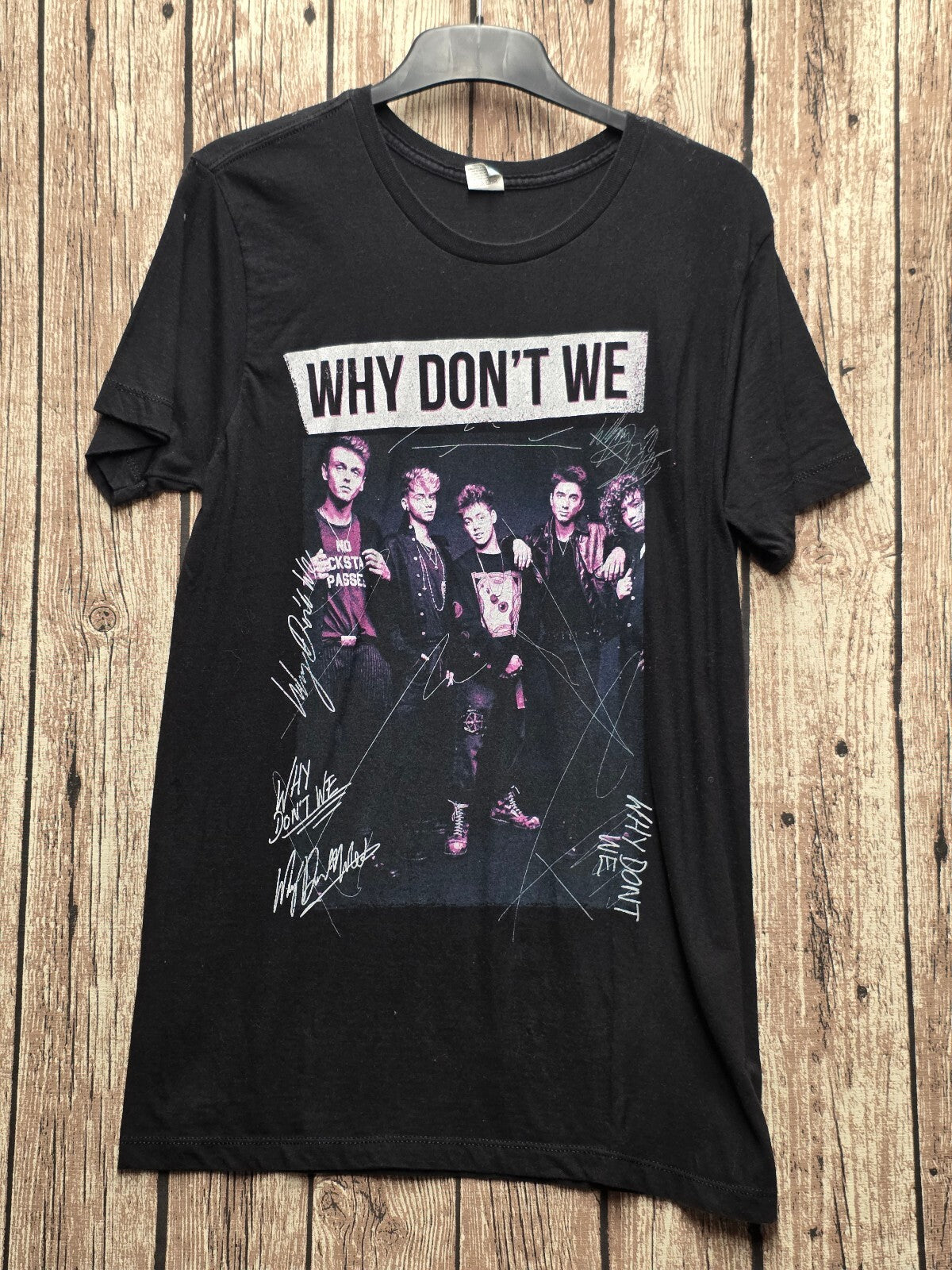 Why Don't We Graphic T Shirt Black BSC L70