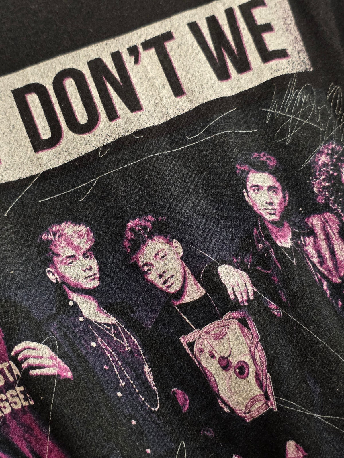 Why Don't We Graphic T Shirt Black BSC L70