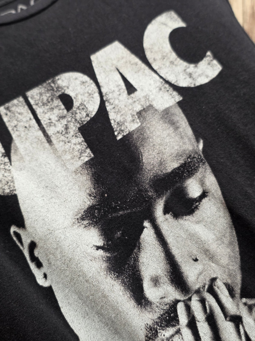2Pac Graphic T Shirt Black BSC L71