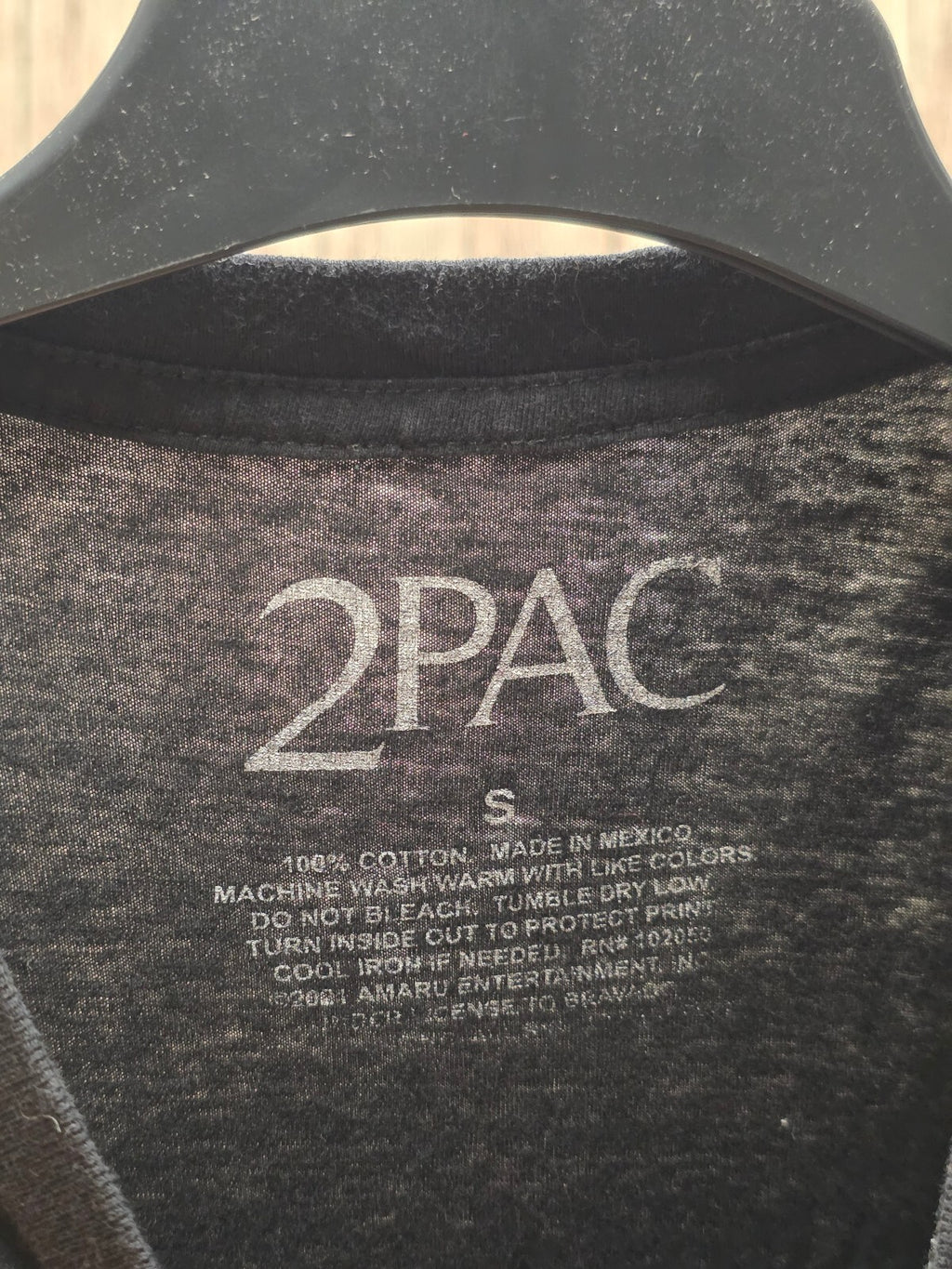 2Pac Graphic T Shirt Black BSC L71