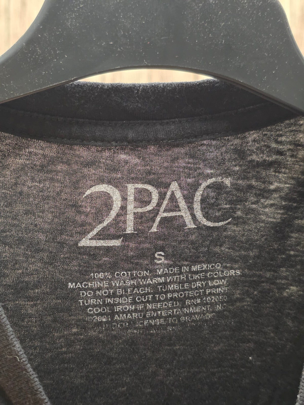 2Pac Graphic T Shirt Black BSC L71