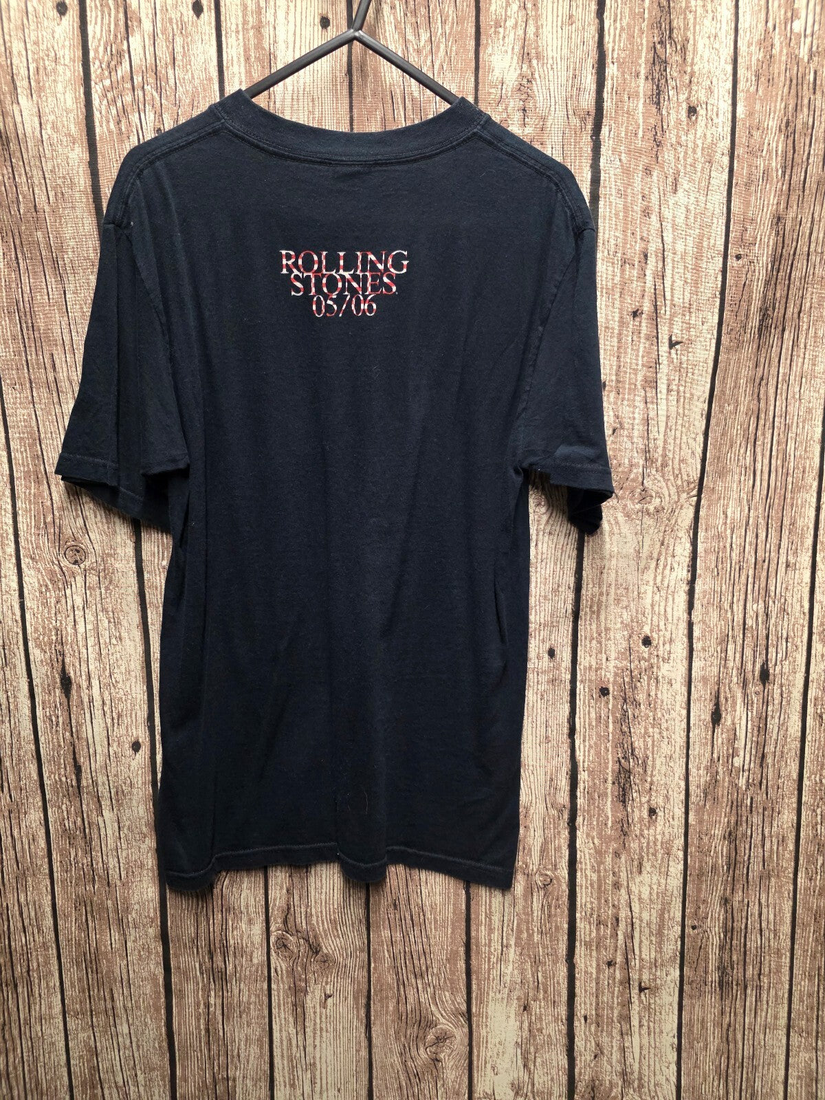 Rolling Stones Checkered Tongue T Shirt Black S BSCL77