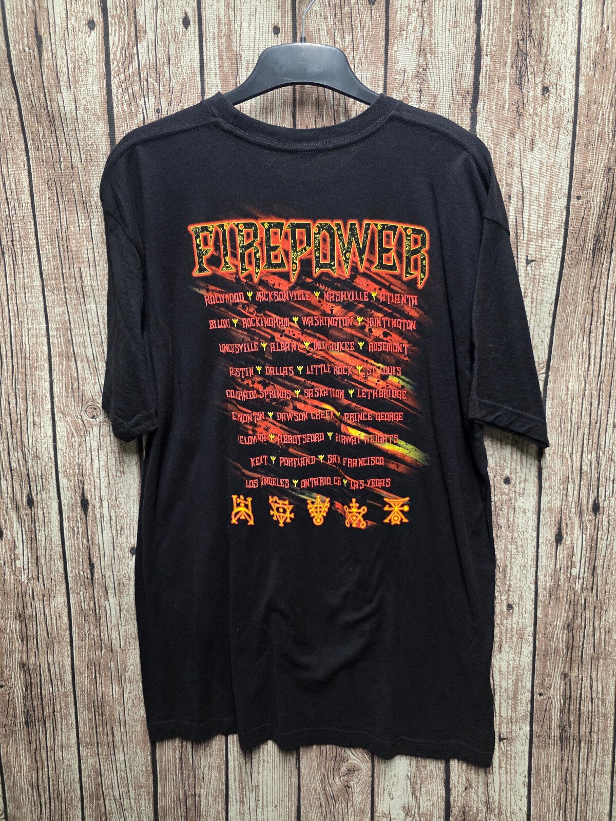 Judas Priest Firepower T Shirt Black L BSCL81
