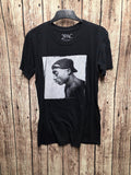 2Pac Portrait T Shirt Black B SCL84