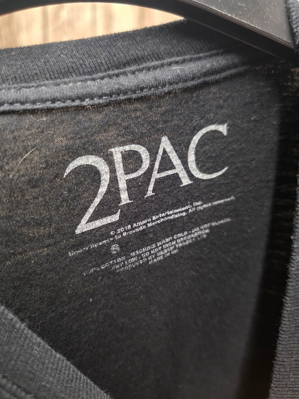 2Pac Portrait T Shirt Black B SCL84