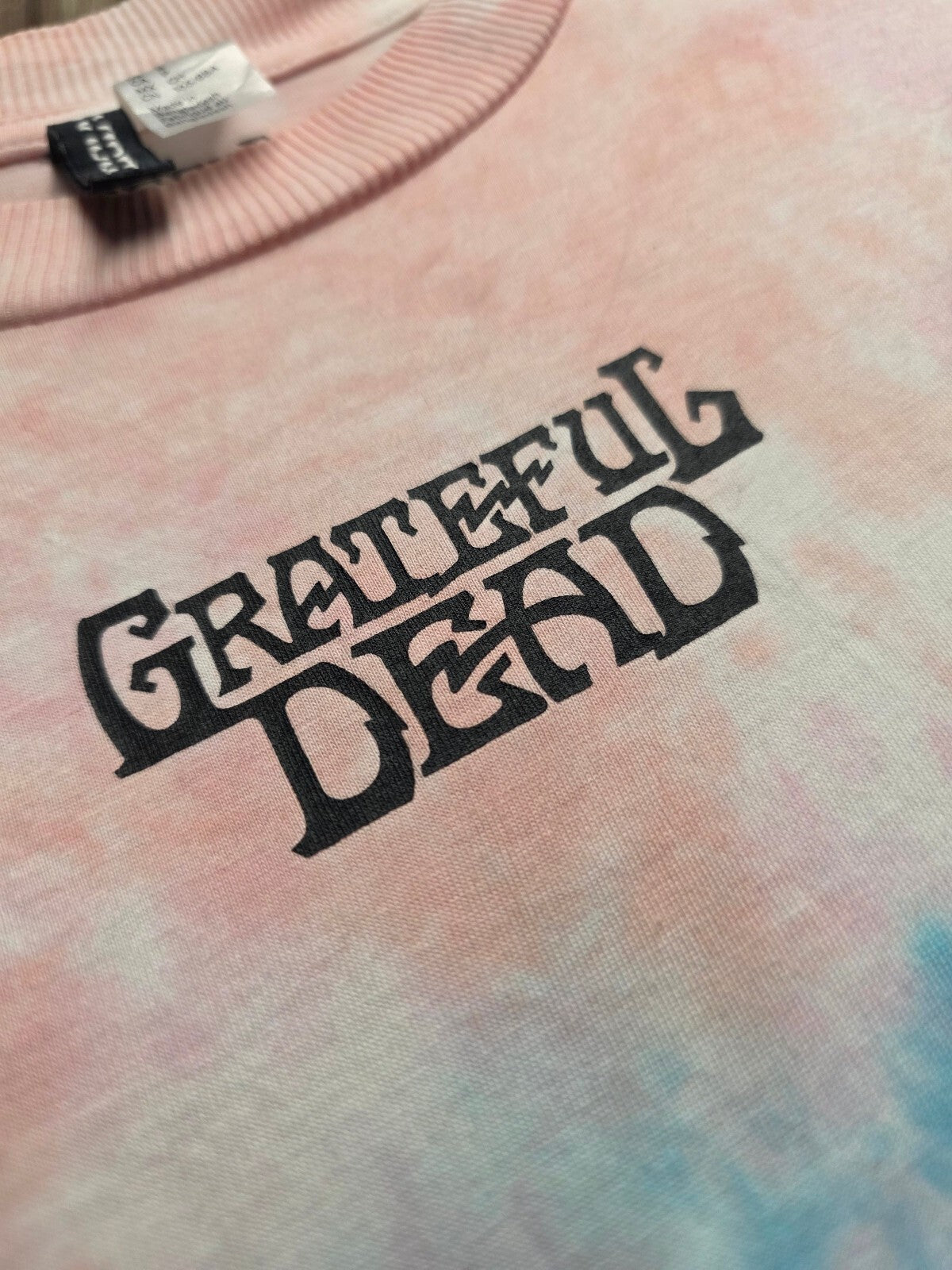 Grateful Dead Tie Dye T Shirt Pink Blue XL BSCL85