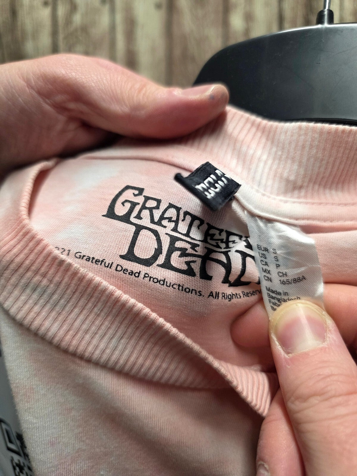 Grateful Dead Tie Dye T Shirt Pink Blue XL BSCL85
