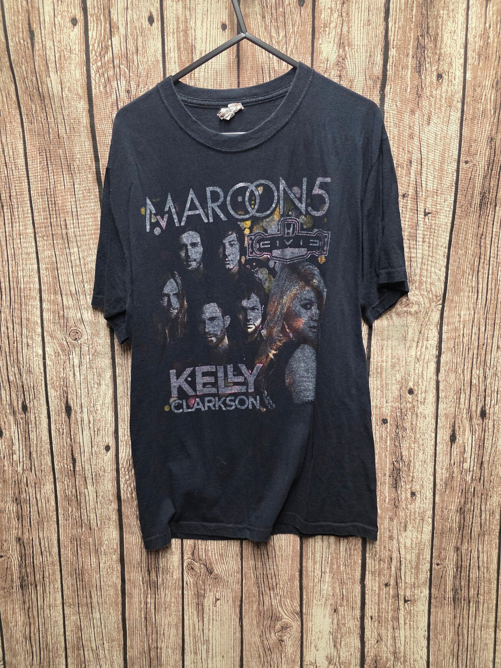 Maroon 5 Kelly Clarkson Tour T Shirt Black M BSCL86