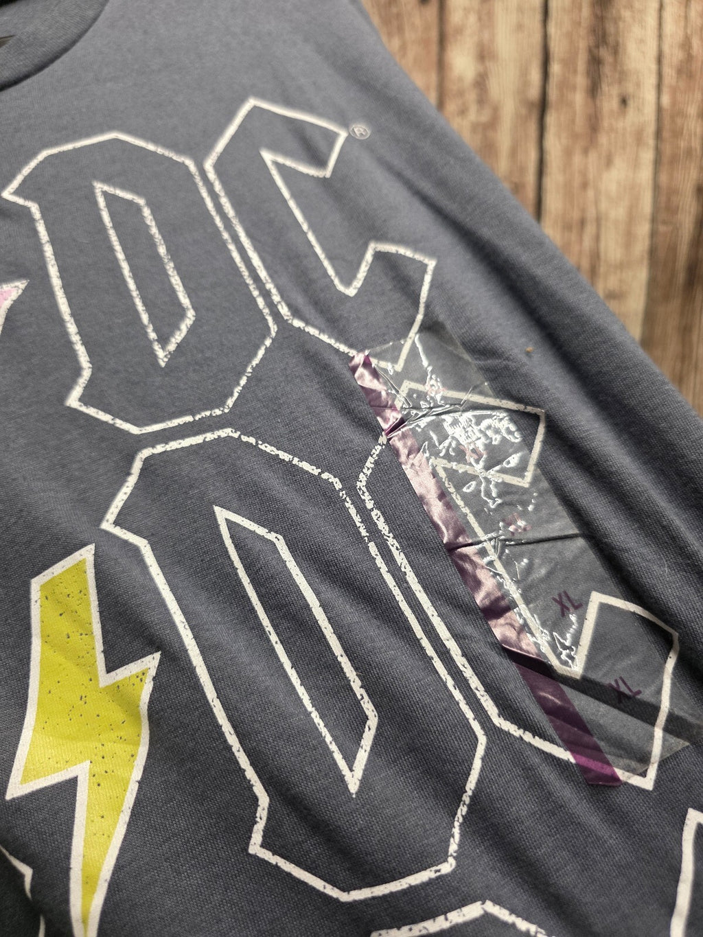 AC DC Graphic T Shirt Charcoal XL BSCL90