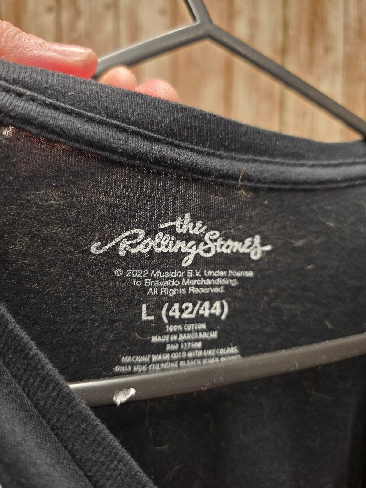 Rolling Stones Colourful Tongue T Shirt Black L BSCL93